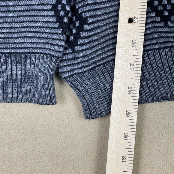 Ossi Skiwear Sweater Adult Large Gray Knit Heavyweight Long Sleeve Pullover Mens - Picture 4 of 10